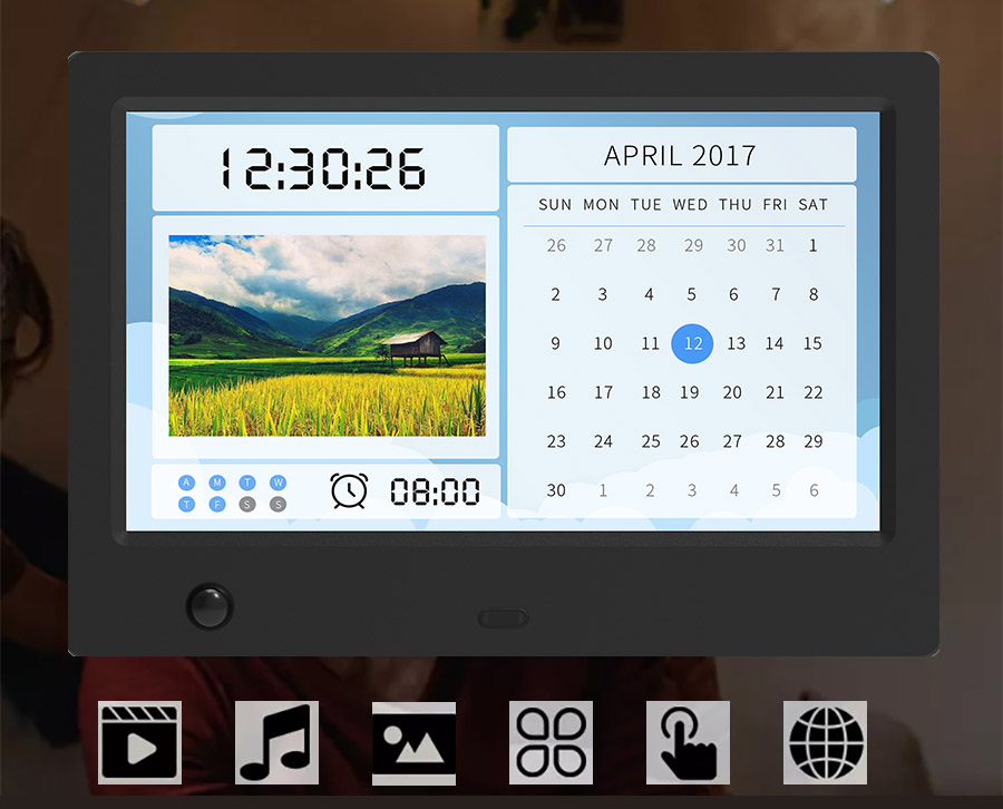 Photoframe motion sensor