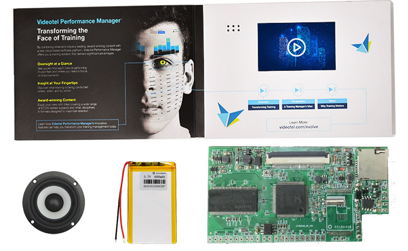 video advertising brochures video play and picture slideshow for 4.3inch lcd