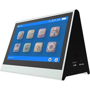 Meeting panel, table card display, double screen with 7inch LCD, network update content
